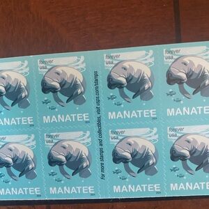 100 Forever Stamps - Save Mantees